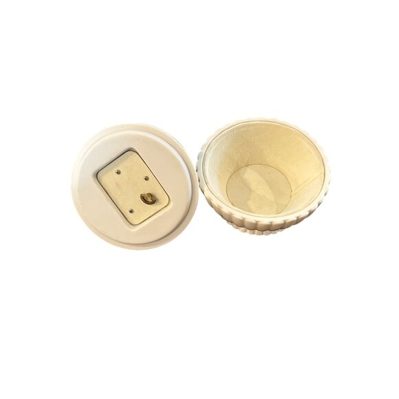 vintage Lenox Musical Sentiment Box Ceramic White & Gold Joy Laughter Handcrafte - Picture 7 of 11